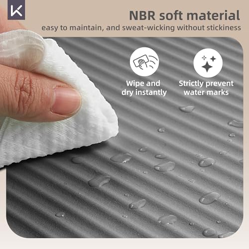 KEEP Extra Thick NBR Yoga Mat for Women & Men, 10mm Thick, 72”x32” Large Exercise Mat with Non-Slip Workout Mat for Yoga, Pilates, Stretching, Meditation – Wide & Cushioned Fitness Mat