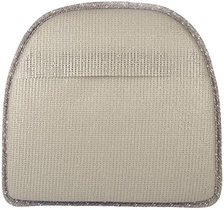 Klear Vu Raindrop The Gripper Non Slip Chair Cushions, Soft & Comfortable Seat Pad, Sitting Pillow for Kitchen, Dining or Office, 4 Count (Pack of 1), Dove