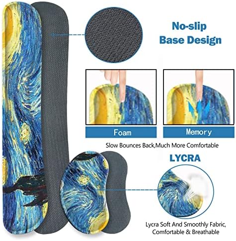 ToLuLu Large Mouse Pad, Memory Foam Keyboard Mouse Wrist Rest Support Set