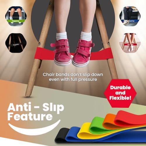 Chair Bands for Kids with Fidgety Feet, Desk Bands for Classroom