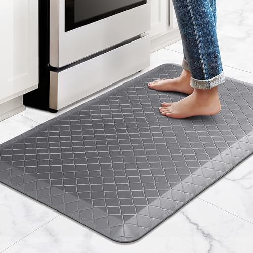 HappyTrends Kitchen Floor Mat - 4/5 Inch Thick Anti-Fatigue Kitchen Rug