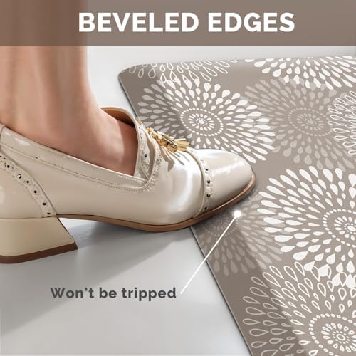 Kitchen Mat Water-Resistant Kitchen Rugs Cushioned Anti-Fatigue Floor Mat