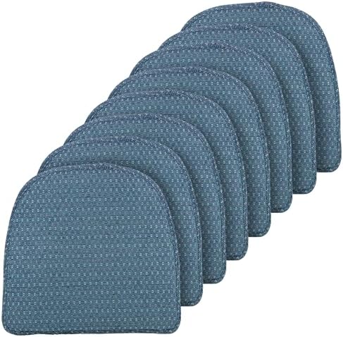 Klear Vu Raindrop The Gripper Non Slip Chair Cushions, Soft & Comfortable Seat Pad, Sitting Pillow for Kitchen, Dining or Office, 8 Count (Pack of 1), Wedge
