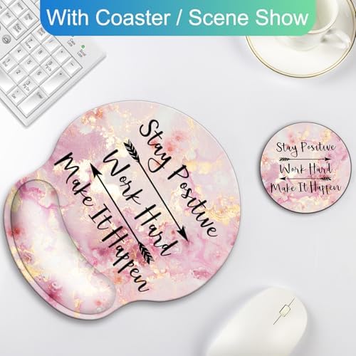 Ergonomic Mouse Pad with Wrist Rest Support,Gel Mouse Pads for Desk