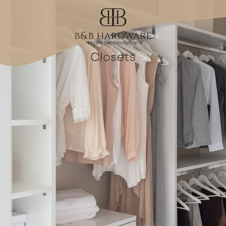 B&B HARDWARE Cabinet Shelves - Melamine 1/2'' Thick - Custom Organize Space with Stylish Cabinet Melamine Shelves - Perfect Solution for Home & Office - Cut to Size (20" Depth x 22 Inches Length)