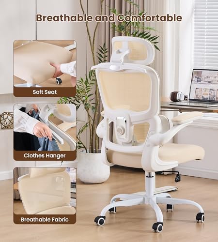 Ergonomic Office Chair, Executive Chairs with Adjustable Lumbar Support