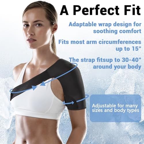Shoulder Brace for Women, Shoulder Compression Sleeve, Adjustable and Can be Worn Under Clothes, Rotator Cuff for Pain Relief (Left shoulder women)