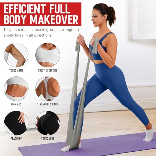 Resistance Bands for Working Out, Stretch Bands for Exercise, Yoga, Pilates
