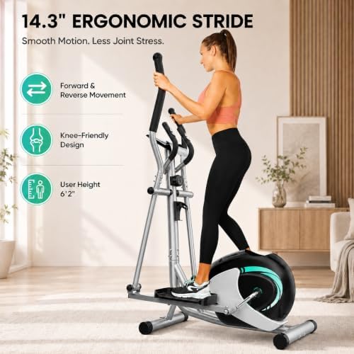 THERUN Elliptical Exercise Machine, Magnetic Elliptical Machine for Home