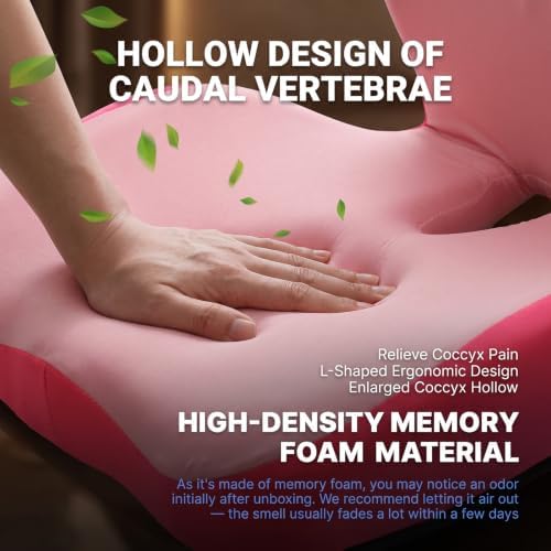 Ergonomic Memory Foam Seat Cushion with Back Support