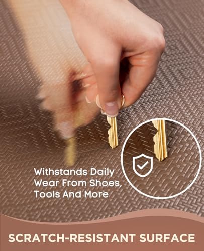 Ophanie Kitchen mats for Floor, 3/4 inch Thick, 20x48 Anti Fatigue Cushioned Mat,Kitchen Rugs,Waterproof,Comfort Ergonomic Standing Mat for Office,Home,Sink with 99+ Pairs of Anti-Slip Bottom Ridges