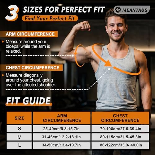 Rotator Cuff Shoulder Brace for Women & Men - Support - L