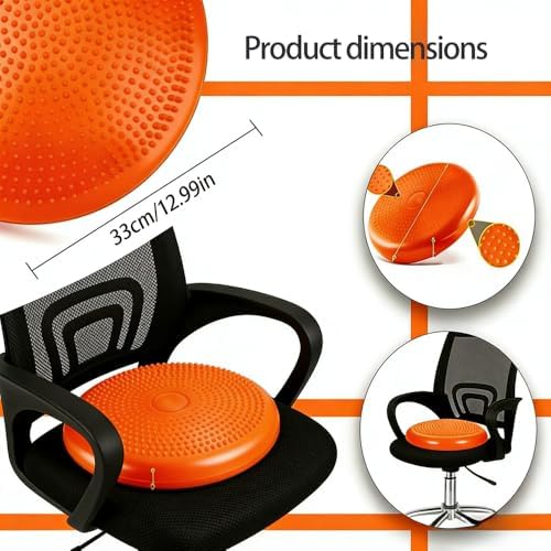 Wobble Cushion Core Balance Disc, Adults Air Wobble Board Balance Ball, Balance Board Seat for Kids, Flexible Seating for All Age Balance Pad