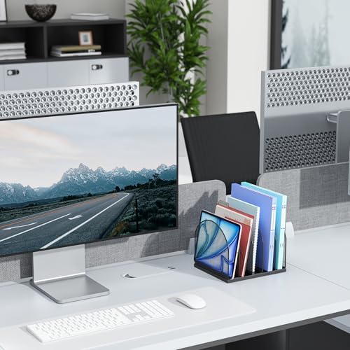 gianotter Desktop File Organizer with 5 Compartments
