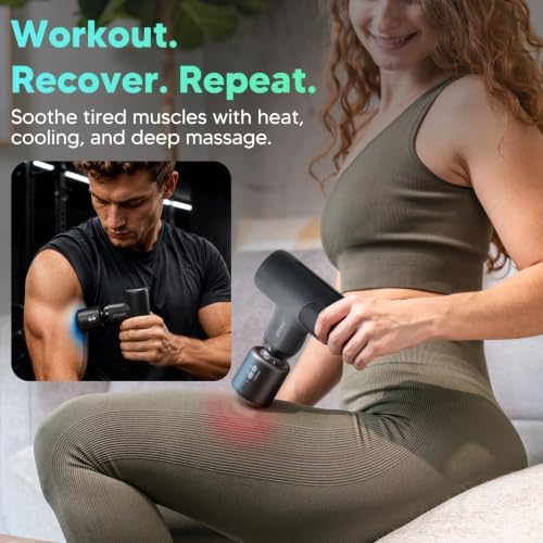arboleaf Mini ThermaCool Massage Gun, Hot & Cold Percussion Muscle Relief