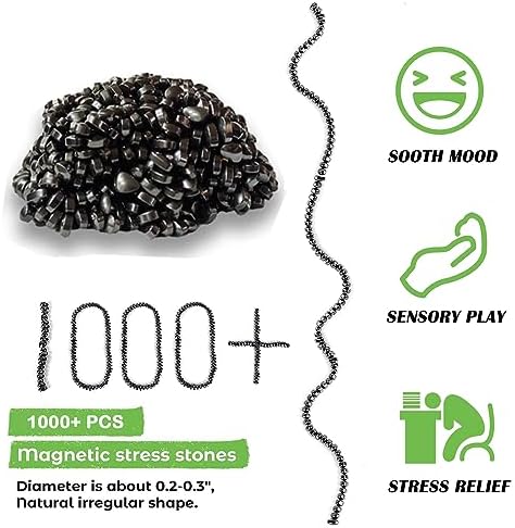 Matassari 1000pcs Fidget Toy, Sensory Toys for Adults & Teens（Black）