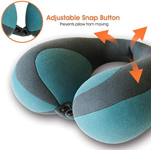 INFANZIA Kids Travel Neck Pillow, Chin Support for Car Seat & Plane, Blue