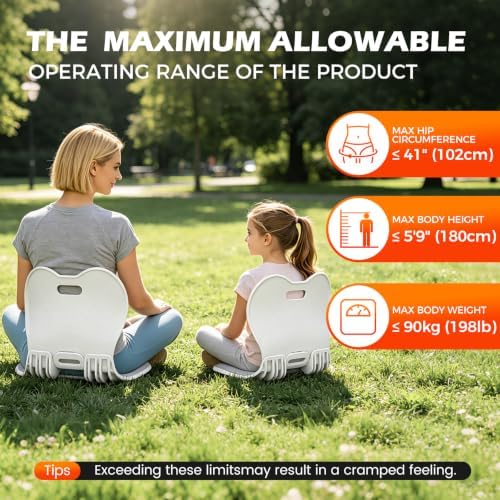 Foldable Ergonomic Lumbar Support Seat for Office Chairs