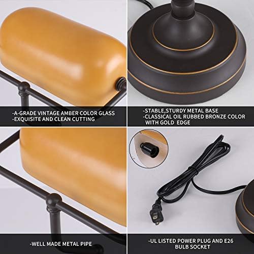 Banker Desk Lamp, Oil Rubbed Bronze Banker's Lamp