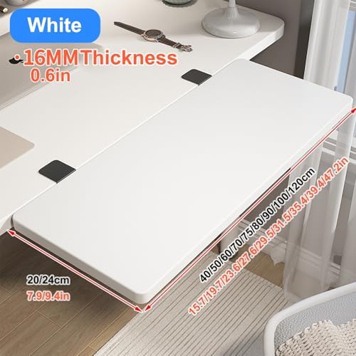Desk Extender Tray, Clamp-on Kitchen Table Extender Extension Baffle, Ergonomic Desk Extender, Computer Armrest Table Stand, Countertop Gap Rack Suitable for Home Office Desktop Extension