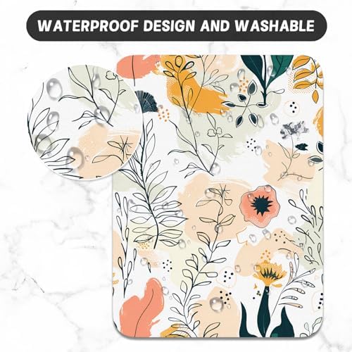 Small Mouse Pad, Mini Mouse Pad 6 x 8 Inch, Thick Rubber Waterproof Mouse Mat, Cute Mousepad for Women Men Wireless Mouse Laptops Home Office, Artistic Style Patterns