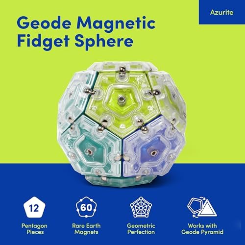 Speks Geode Magnetic Sensory Sphere, Stress Relief Tool, Executive Desk Toy