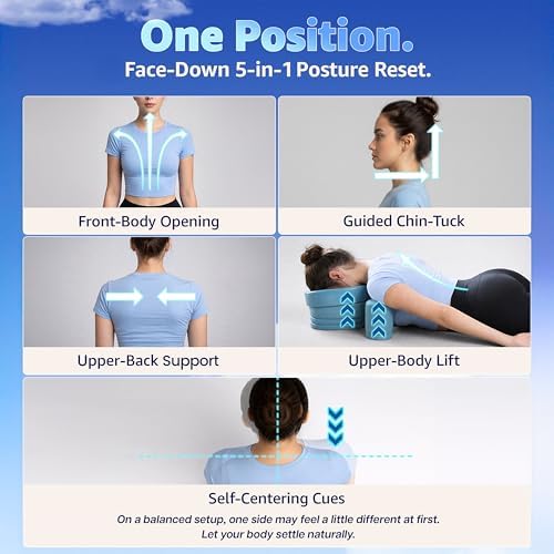 G.StretchAid Face-Down Posture Corrector for Tech Neck & Rounded Shoulders