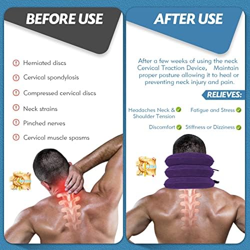 Jaximy Neck Stretcher, Neck Traction Device for Neck Pain Relief