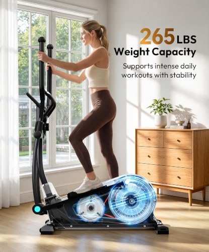 THERUN Elliptical Exercise Machine, Magnetic Elliptical Machine for Home