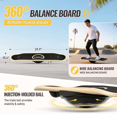 Balance Board for Adults and Kids, Standing Desk Balance Board for Training