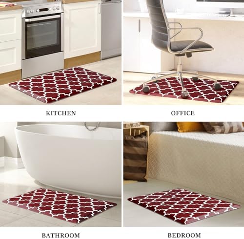 WISELIFE Anti Fatigue Mats for Kitchen Floor, 20" x 32", 4/5 Inch, Red