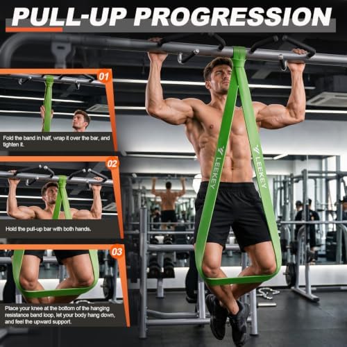 LEEKEY Resistance Bands Set for Pull Up Assistance & Exercise
