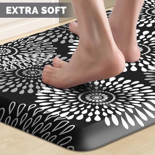 Kitchen Mat Water-Resistant Kitchen Rugs Cushioned Anti-Fatigue Floor Mat