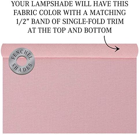 FenchelShades.com Lampshade 6" Top Diameter x 10" Bottom Diameter x 8" Slant Height 6x10x8" with Spider Attachment Diameter 0.4 Inch for Lamps with a Harp (Linen Peony)
