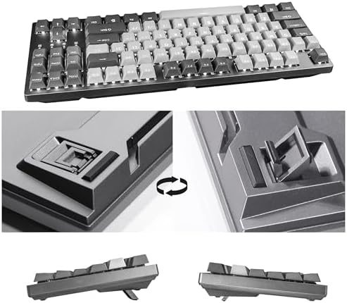 DURGOD Taurus K320 TKL Mechanical Keyboard | Backlit | 87 Keys Tenkeyless | USB C Wired | Doubleshot PBT Keycaps | Programmable Keys | NKRO Rollover | Windows & Mac | Cherry MX Silent Red, Corona