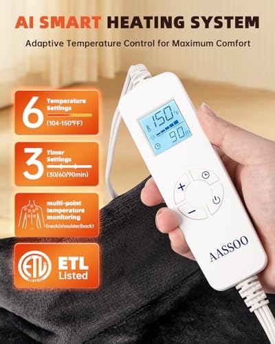 Ultra Hot Graphene Heating Pad for Neck Shoulders and Back