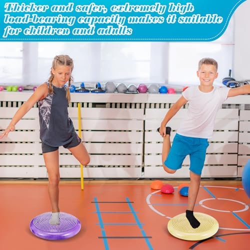 Libima 4 Pcs Wiggle Seat for Kids Inflated Wobble Cushion