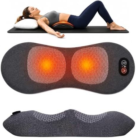 3-in-1 Back Restore Massage Pillow with Heat, Vibration & Support, Ergonomic Triple Fusion Massager, Sciatica & Lower Back Pain Relief (Used plugged in, Without Battery Charging)