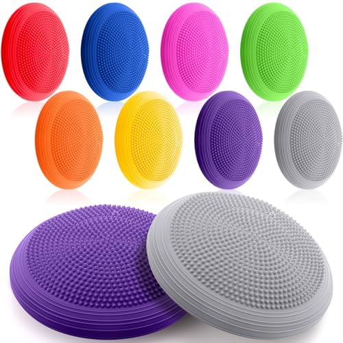 Libima 8 Pcs Wiggle Seat Inflated Wobble Cushion for Kids