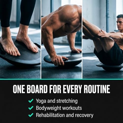 Wobble Balance Board | Portable Stability Trainer | Non-Slip Design