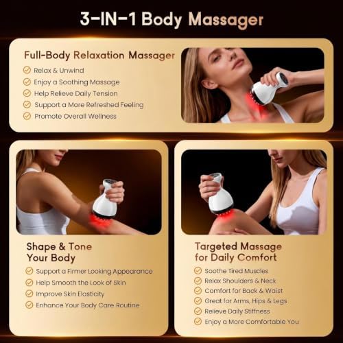 Red Light Lymphatic Drainage Massager Anti Cellulite Massage Tool
