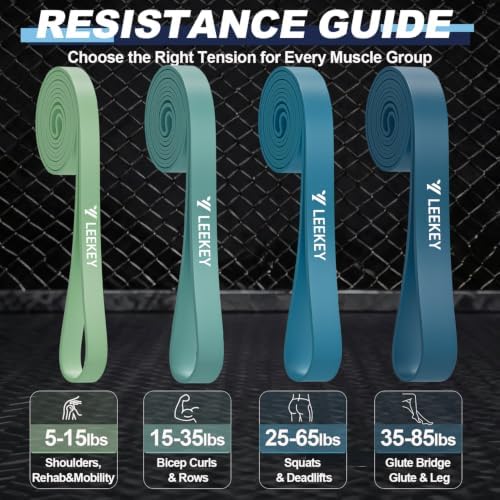 LEEKEY Resistance Bands Set for Pull Up Assistance & Exercise