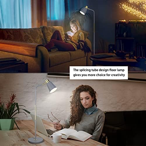 LALISU Floor Lamp Industrial Floor Lamps Reading Farmhouse Standing Lamp