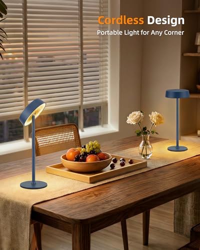 EZVALO Cordless Lamp, Rechargeable Table Lamp, Battery Operated
