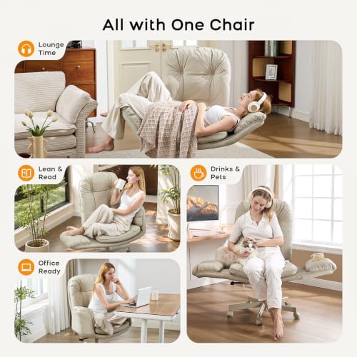 amseatec Big&Tall Office Chair,High Back Criss Cross Chair,5-Gear Armrests
