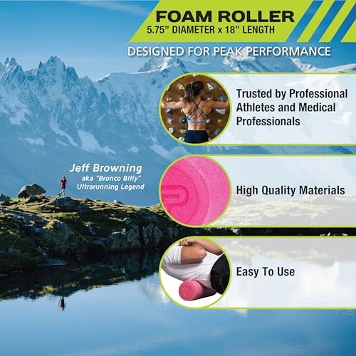 Pro-Tec Athletics Foam Roller, Deep Tissue Massage Roller for Recovery, Therapy, Flexibility, Circulation, and Muscle Release
