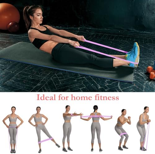 Foilswirl 8 Pcs Resistance Bands for Working Out