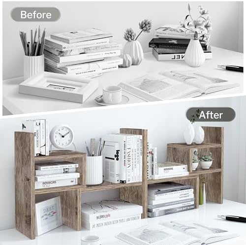 Jerry & Maggie Office Desk Organizers for College Dorm Decor Grey Oak