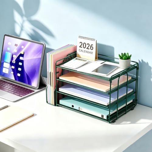 gianotter 4-Tier Paper Organizer With Magazine Holder