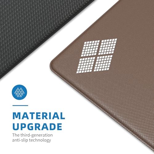 Kitchen Mats for Floor, Extra Long Anti-Fatigue Kitchen Rug, Black